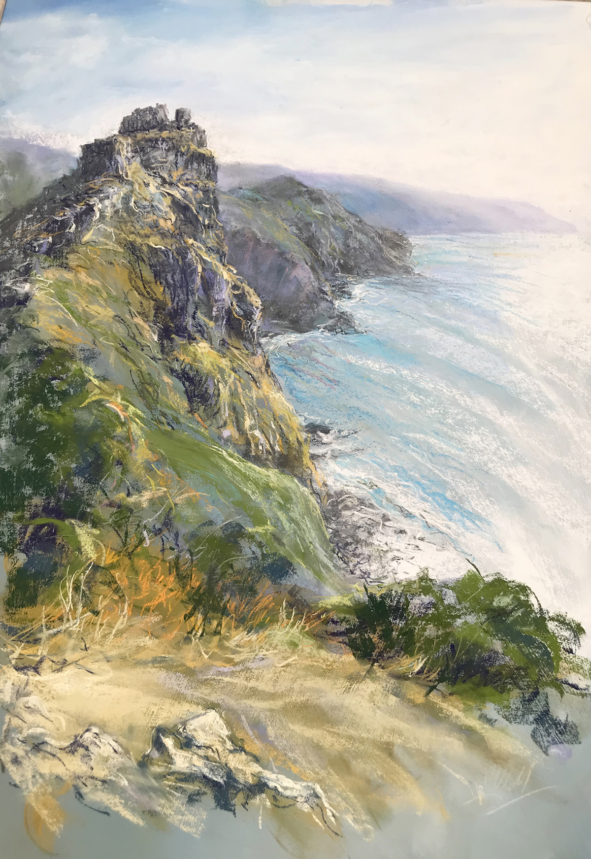 'The Coastal Path' pastel course